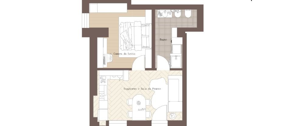 Trilocale di 47 m² a Milano (20127)