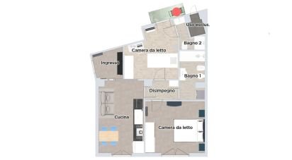 Four-room apartment of 73 m² in Torino (10136)