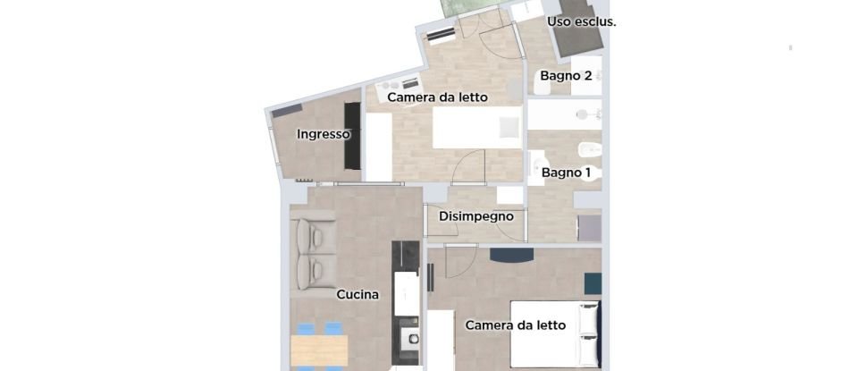 Quadrilocale di 73 m² a Torino (10136)