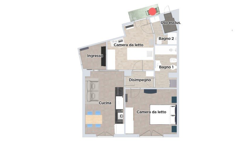 Quadrilocale di 73 m² a Torino (10136)