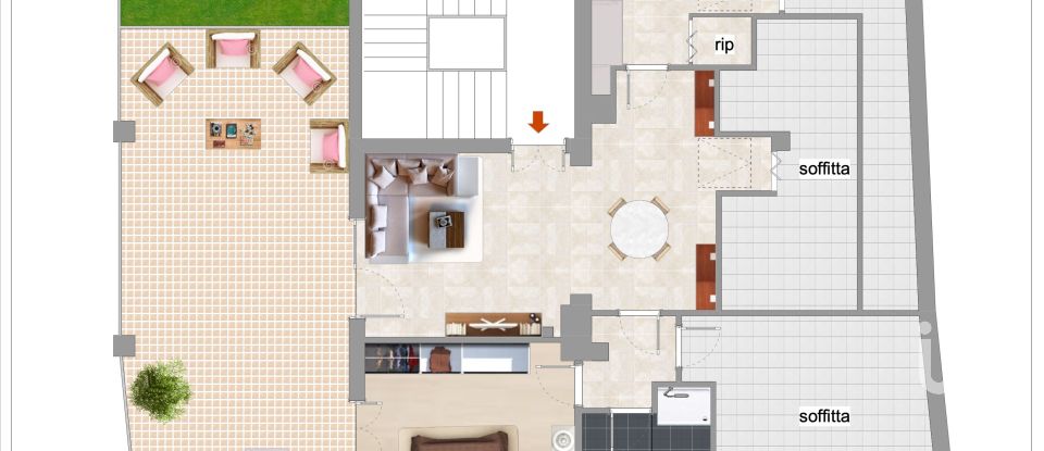 Three-room apartment of 105 m² in Osimo (60027)