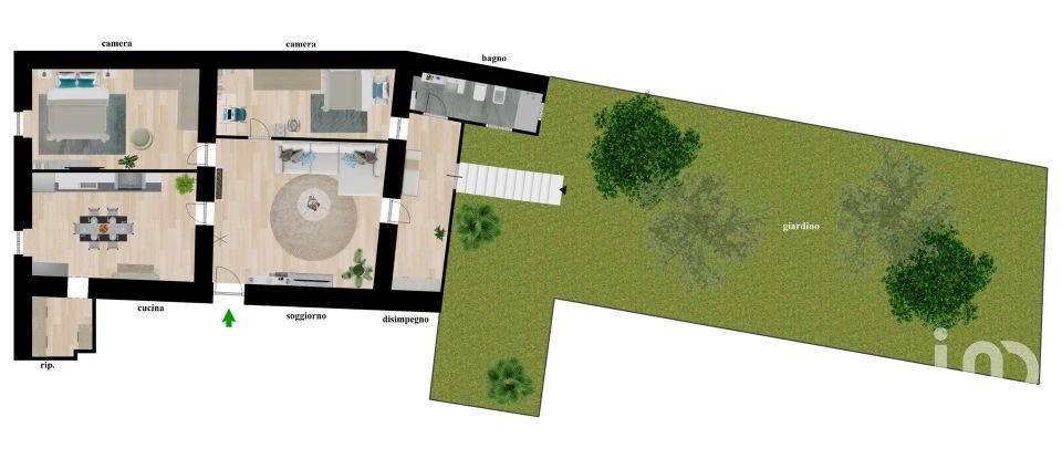 Trilocale di 109 m² a Bevagna (06031)