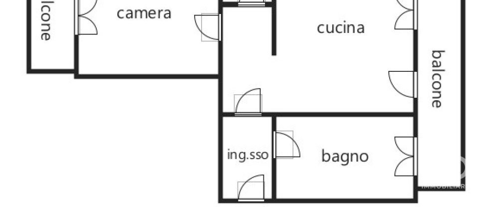 Bilocale di 55 m² a Torino (10156)
