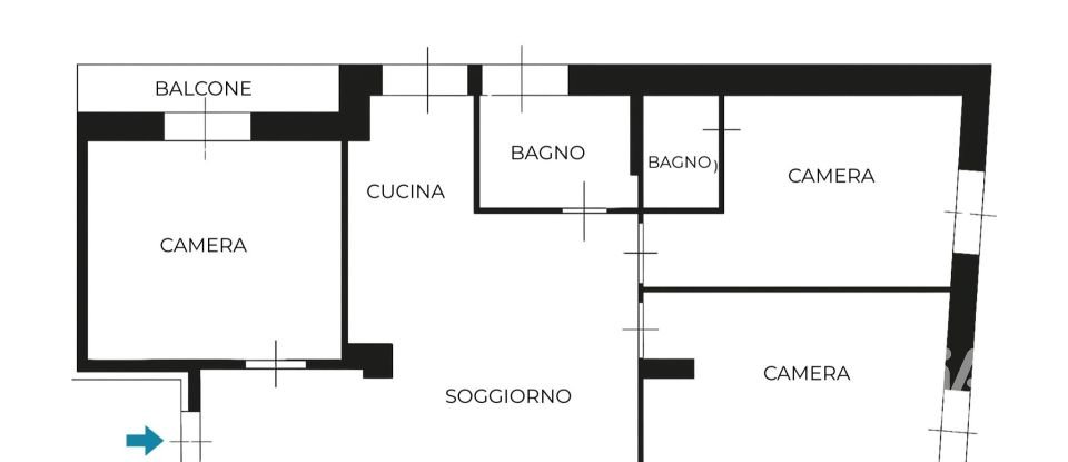 Four-room apartment of 80 m² in Trento (38121)