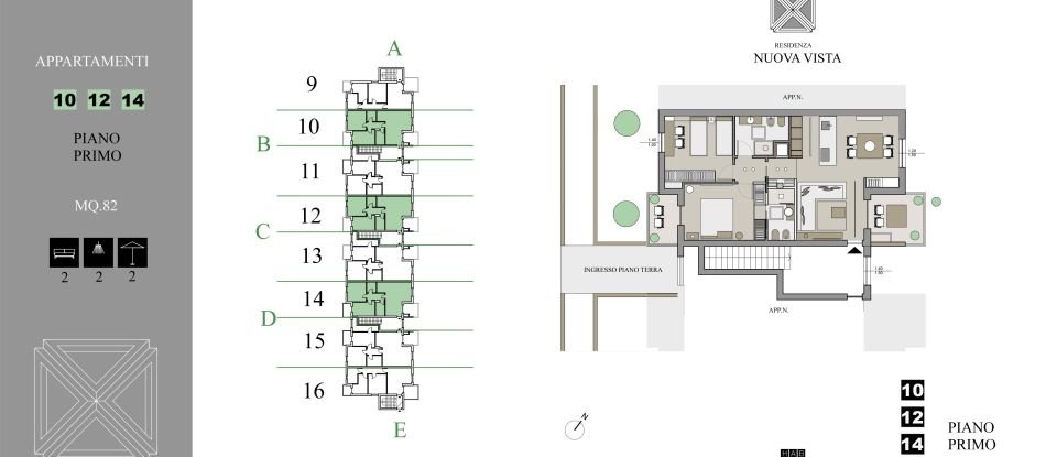 Apartment 6 rooms of 82 m² in Filottrano (60024)
