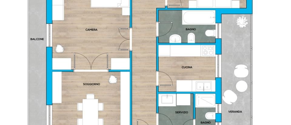 Appartamento 5 locali di 151 m² a Palermo (90141)