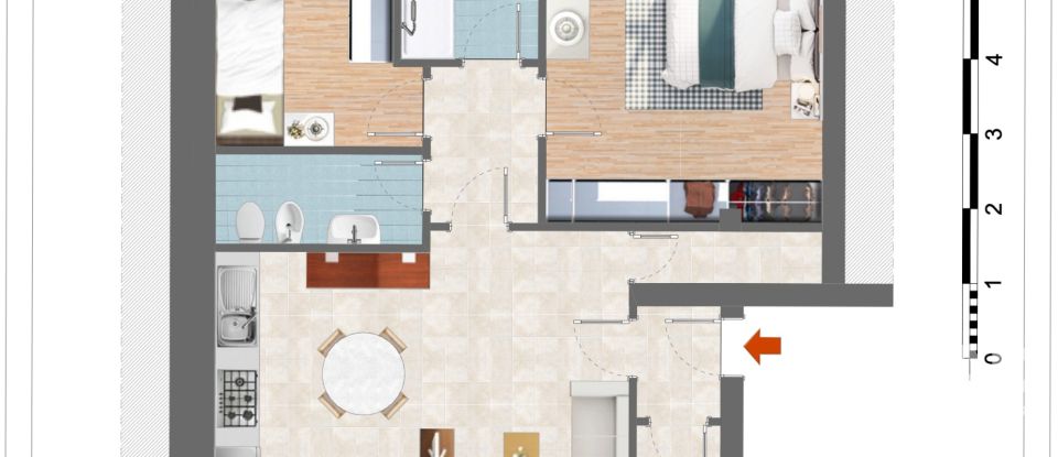 Four-room apartment of 119 m² in Osimo (60027)