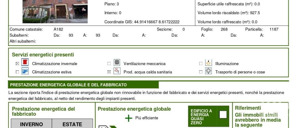 Apartment 10 rooms of 258 m² in Alessandria (15121)