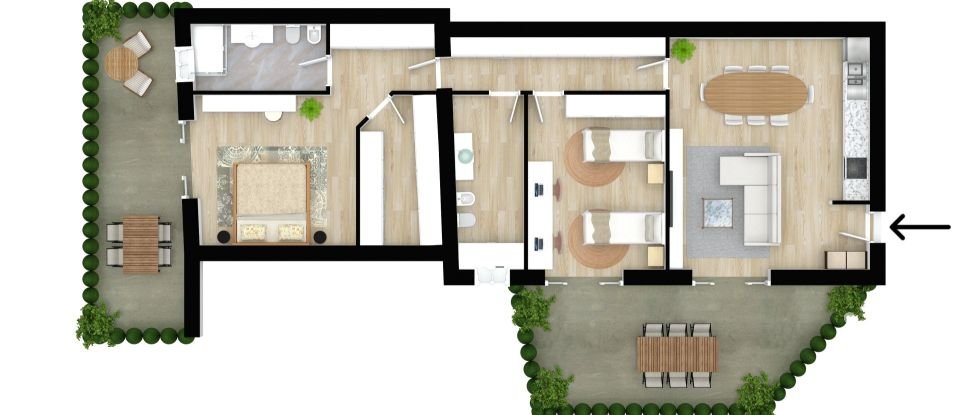 Three-room apartment of 128 m² in Busto Arsizio (21052)