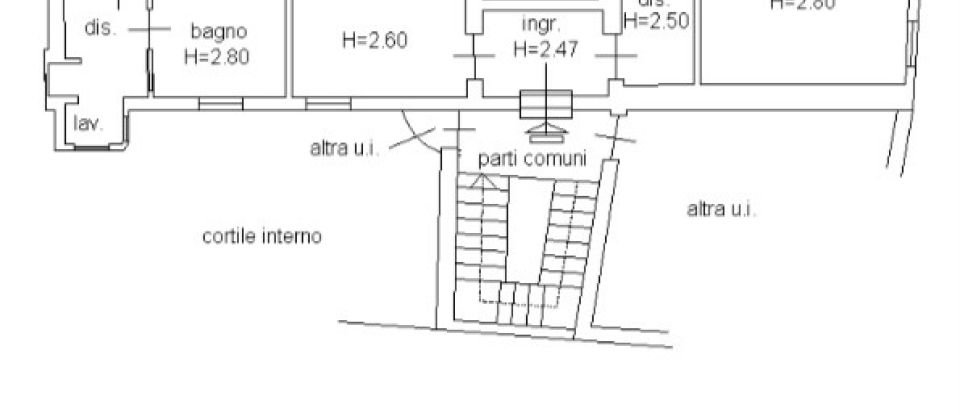 Three-room apartment of 115 m² in Pavia (27100)