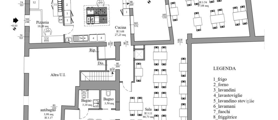Restaurant of 330 m² in Medicina (40059)