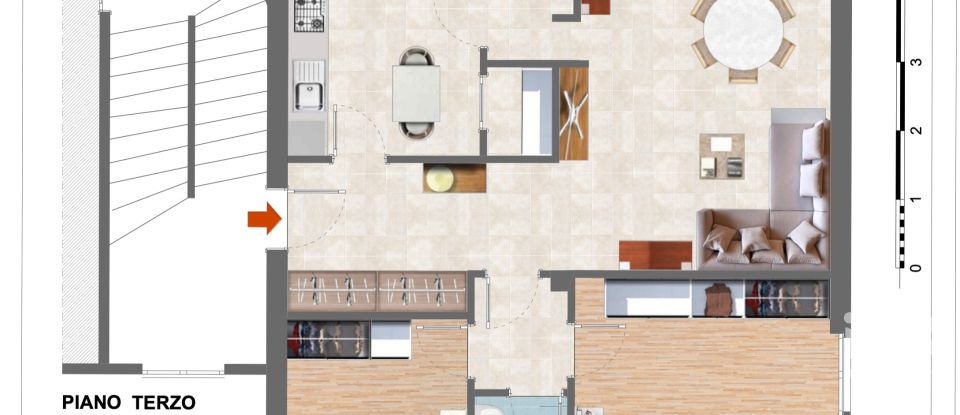 Four-room apartment of 93 m² in Osimo (60027)