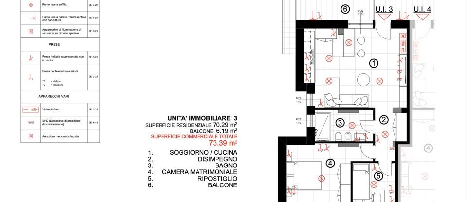 Two-room apartment of 80 m² in Civitanova Marche (62012)