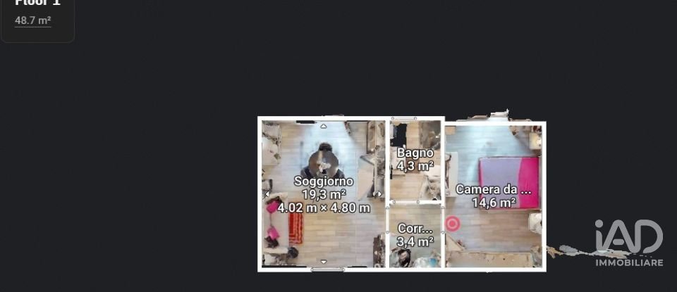 Two-room apartment of 60 m² in Foligno (06034)