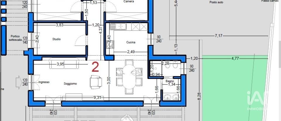Three-room apartment of 118 m² in Ancona (60131)
